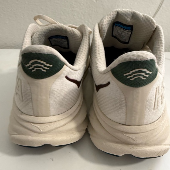 Hoka Clifton 9  Cream Athletic Sneakers - Picture 7 of 11